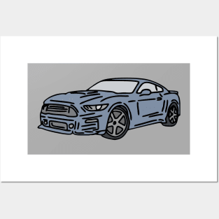 muscle car Posters and Art